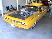 1971 Plymouth Cuda Drag Racer Yellow